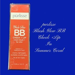 PURLISSE BEAUTY Blush Glow BB Cheek + Lip in Summer Coral